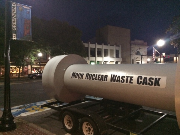 Waste Cask in Greenfield September 20, 2018